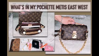 What fits in my LOUIS VUITTON Pochette Métis EAST WEST [upl. by Binni]