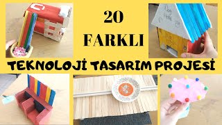 20 farklı TEKNOLOJİ TASARIM PROJESİ PROJE FİKİRLERİ teknoloji tasarım icatlar inovasyon örnekleri [upl. by Eemia]