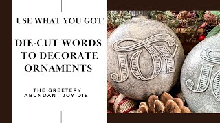 DIY Ornaments Using DieCuts [upl. by Trudnak348]