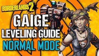 Gaige Leveling Guide  Level 1 to OP10  Part 1 Normal Mode  Borderlands 2 [upl. by Bertero]