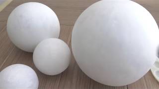 Como hacer Esferas para cualquier proyectoHow to make paper mache spheres [upl. by Nabalas]