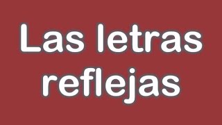 Grafologia Letras reflejas [upl. by Adav]