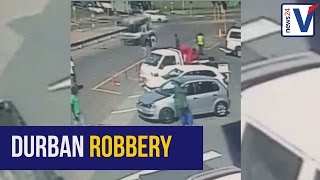 WATCH Dramatic footage of armed robbery in Durban [upl. by Anonyw]