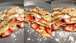 How to make NUTELLA CRÊPE CREPES [upl. by Erlinna]