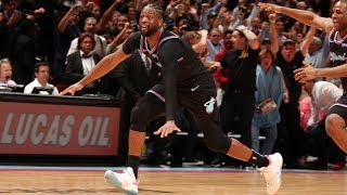 Dwyane Wades Buzzer Beater Wins It For The Heat  February 27 2019 [upl. by Lyndy673]