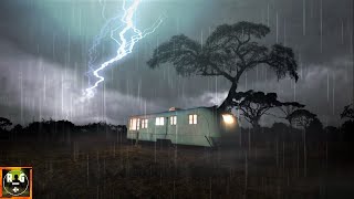 Rain and Thunder over a Camper in Africa  Loud Thunderstorm Sounds for Sleeping Relaxing  8 Hours [upl. by Nagem]