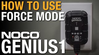 How to use force mode on your NOCO GENIUS1 [upl. by Itsuj388]