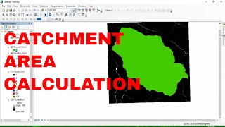 Catchment area Calculation using arcgis 104  watershed delineation [upl. by Furgeson]