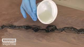 Filling Knots with Epoxy [upl. by Adias]