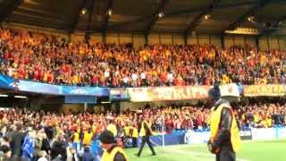 Cimbom omuz omuza Stamford Bridgede Tribün çekimi Galatasaray fans bounce at Stamford Bridge [upl. by Anahsit]