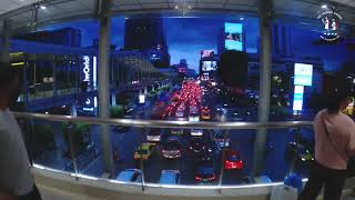 Walking Tour on Ratchaprasong Skywalk Bangkok Thailand [upl. by Ardien281]