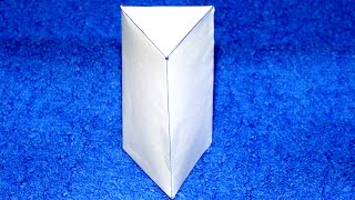 Como hacer un prisma triangular  Triangular prism easy [upl. by Bainbrudge217]