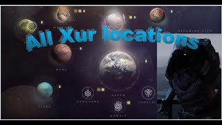 All possible Xur locations  Where is Xur  Destiny 2 [upl. by Einiffit]