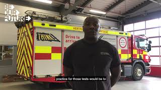 Firefighter explains the bleep test [upl. by Humfried]