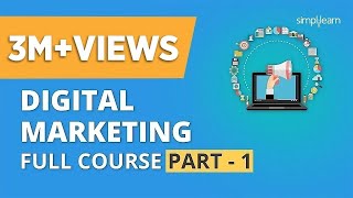 Digital Marketing Course Part  1 🔥 Digital Marketing Tutorial For Beginners  Simplilearn [upl. by Atinwahs]