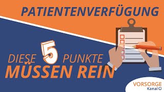 Patientenverfügung erstellen  Das muss drin stehen [upl. by Nola]