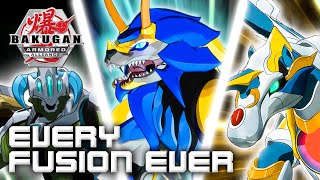 EVERY Bakugan Faction Fusion EVER  Bakugan Armored Alliance  Bakugan Official [upl. by Colb]