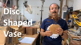 Woodturning a Disc Shaped Bud Vase [upl. by Sible]