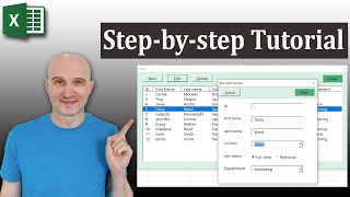 How to Create a Data Entry Form in Excel [upl. by Ayotas775]