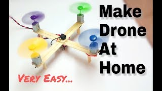 How To Make Drone At Home Quadcopter Easy🔥 [upl. by Lleinad126]