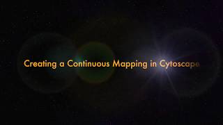 Cytoscape Tutorials Creating a Continuous Mapping [upl. by Kuehnel]