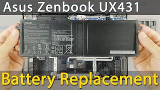 Asus Zenbook 14 UX431 Battery Replacement [upl. by Midas]