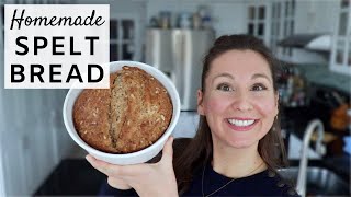 Surprisingly Easy  VEGAN Homemade Spelt Bread [upl. by Tiffanie]