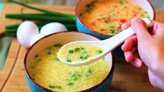 BETTER THAN TAKEOUT  Easy Egg Drop Soup in Two Ways [upl. by Zailer]