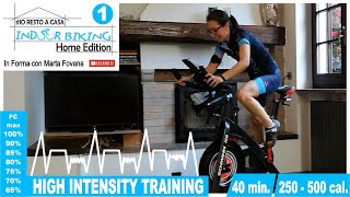 High Intensity Training  Indoor Cycling da Casa  1° Allenamento a distanza  Lezione Spinning 80 [upl. by Teeniv531]