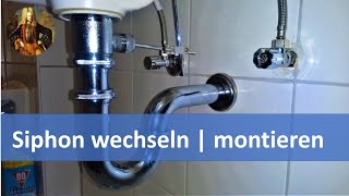 Siphon wechseln  austauschen  montieren [upl. by Neala]