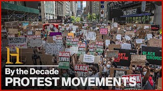 Historic Protest Movements in Every Decade  History By the Decade [upl. by Luar911]