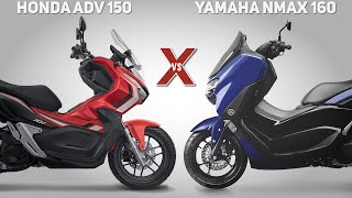 HONDA ADV 150 vs NMAX 160 QUAL A MELHOR COMPARATIVO E PREÇO OFICIAL [upl. by Funda]