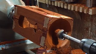 wood turning inside out vase [upl. by Acira75]