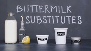 4 Simple quotHomemadequot Buttermilk Substitutions [upl. by Namas275]