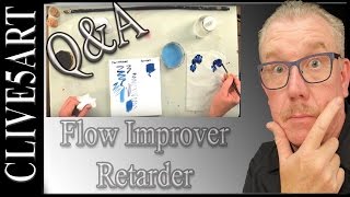 What Is Flow Improver  Retarder Acrylic painting for beginnersclive5art [upl. by Odlanir609]