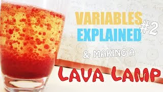 Variables Explained 2  DIY Lava Lamp Experiment [upl. by Blondy]