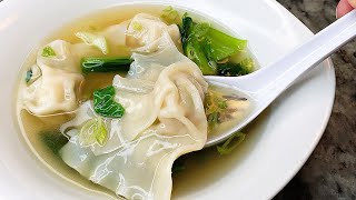 WONTON SOUP  Quick Wonton Soup Broth Recipe  Simply Mamá Cooks [upl. by Pepi101]