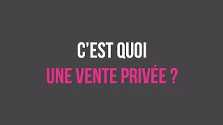 Showroomprivé  Mode d’emploi n°2  c’est quoi une vente privée [upl. by Anirehs]