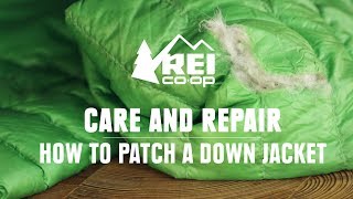 How to Patch a Down Jacket  REI [upl. by Nnagem]