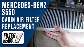 How to Replace Cabin Air Filter 2009 MercedesBenz S550  AQ1195C [upl. by Meehahs203]