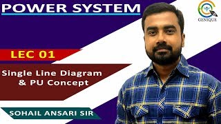 Lec 01 Single Line Diagram amp PU Concept [upl. by Philippe615]