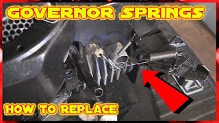 How To Fit Lawnmower Governor Springs Briggs And Stratton [upl. by Odraccir823]