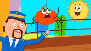 Incy Wincy Spider Song  Nursery Rhymes amp Kids Songs  Captain Discovery [upl. by Asyen488]