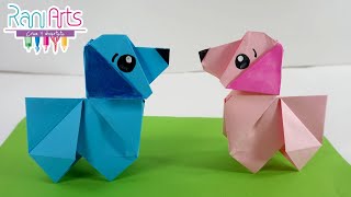 PERRO DE ORIGAMI  Paso a paso  DIY  ORIGAMI DOG [upl. by Sosna]