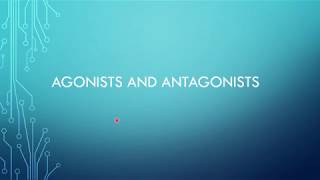 Agonists and Antagonists Drug Mechanisms [upl. by Elmajian]