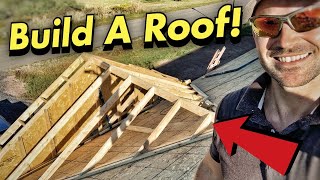 How To Build A Small Roof  Valley Roof Framing [upl. by Aem]