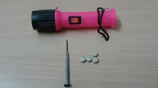 How i Replace my small LED Torch Light Batteries [upl. by Emmeline]