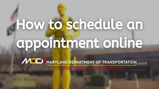 How to Schedule an Appointment at MDOT MVA Walkthrough [upl. by Lia]