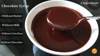 Chocolate Syrup Recipe  Chocolate syrup with cocoa powder  Chocolate Sauce [upl. by Utica3]