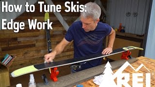 How to Tune Ski Edges  Remove Burrs and Rust  REI [upl. by Redienhcs]